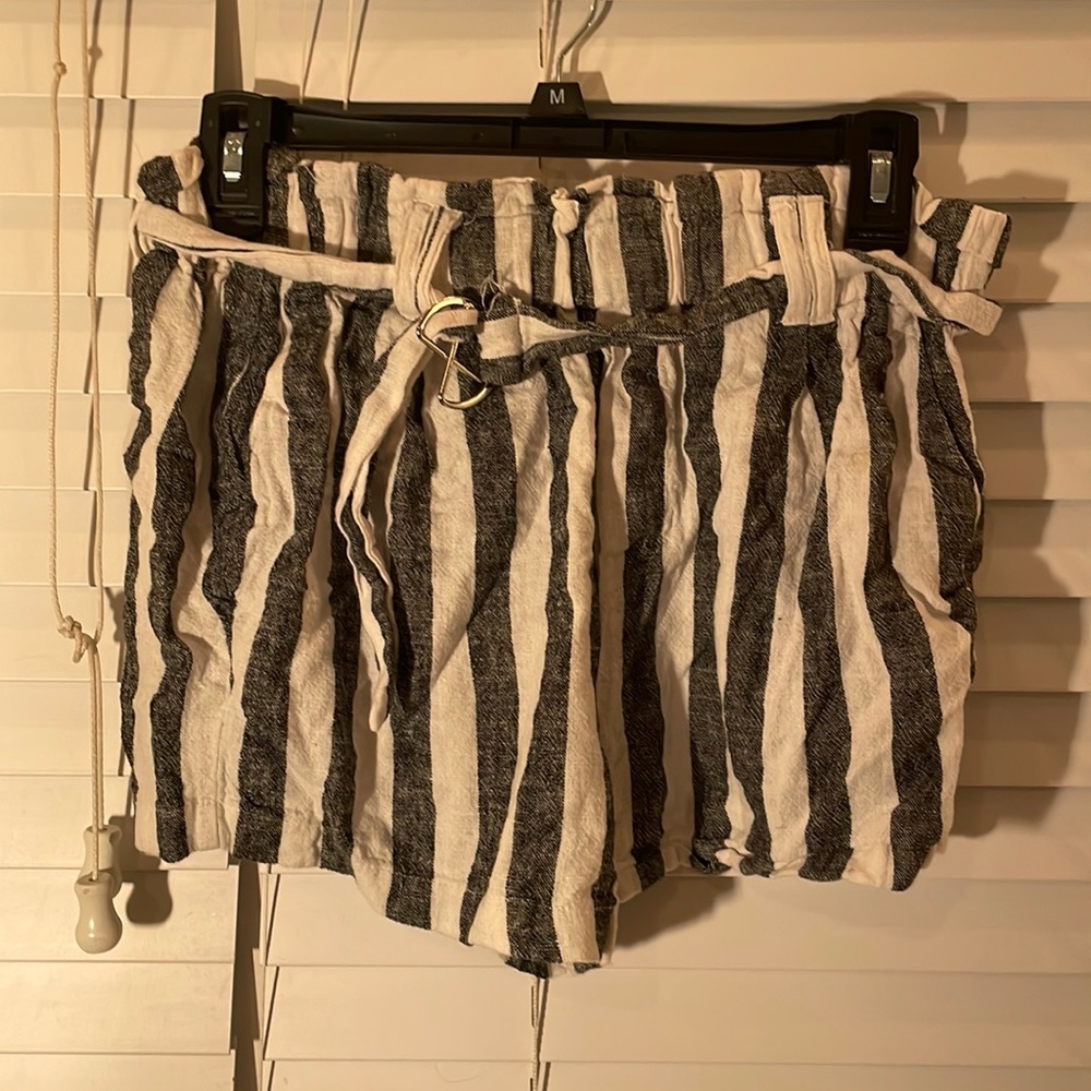 black and white beach shorts